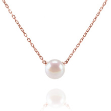 Collar colgante de colgante de perlas de cañón de perla cultivado de agua dulce de agua dulce para mujeres para mujeres